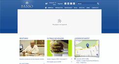 Desktop Screenshot of basso-sa.com.ar